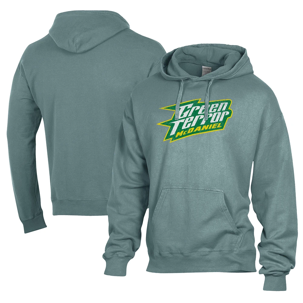 Men's Comfort Wash Green McDaniel Terror Lightweight Fleece Pullover Hoodie