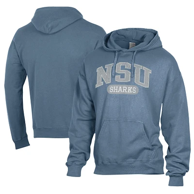 Men's Comfort Wash Nova Southeastern Sharks Lightweight Fleece Pullover Hoodie