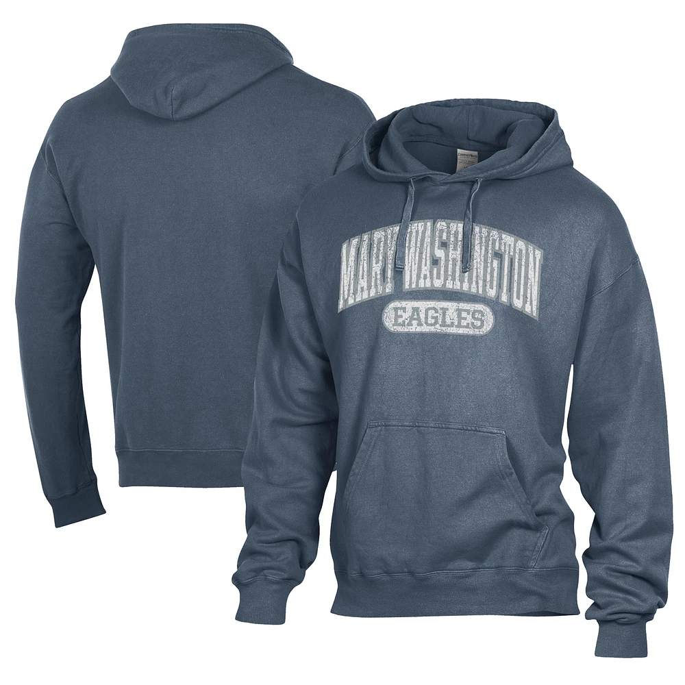 Men's Comfort Wash University of Mary Washington Eagles Lightweight Fleece Pullover Hoodie