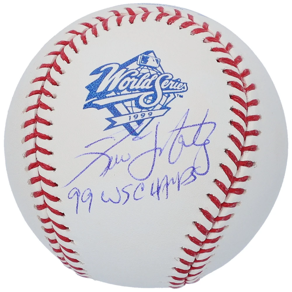 Tino Martinez New York Yankees Autographed Rawlings 1999 World Series Baseball with Inscription