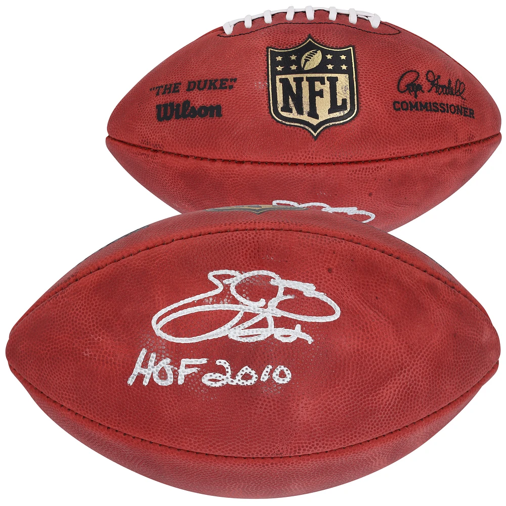 Emmitt Smith Dallas Cowboys Autographed Wilson Football with Inscription
