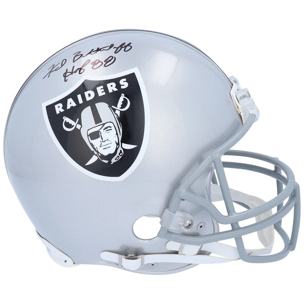 Fred Biletnikoff Oakland Raiders Autographed Riddell Authentic Helmet with Inscription