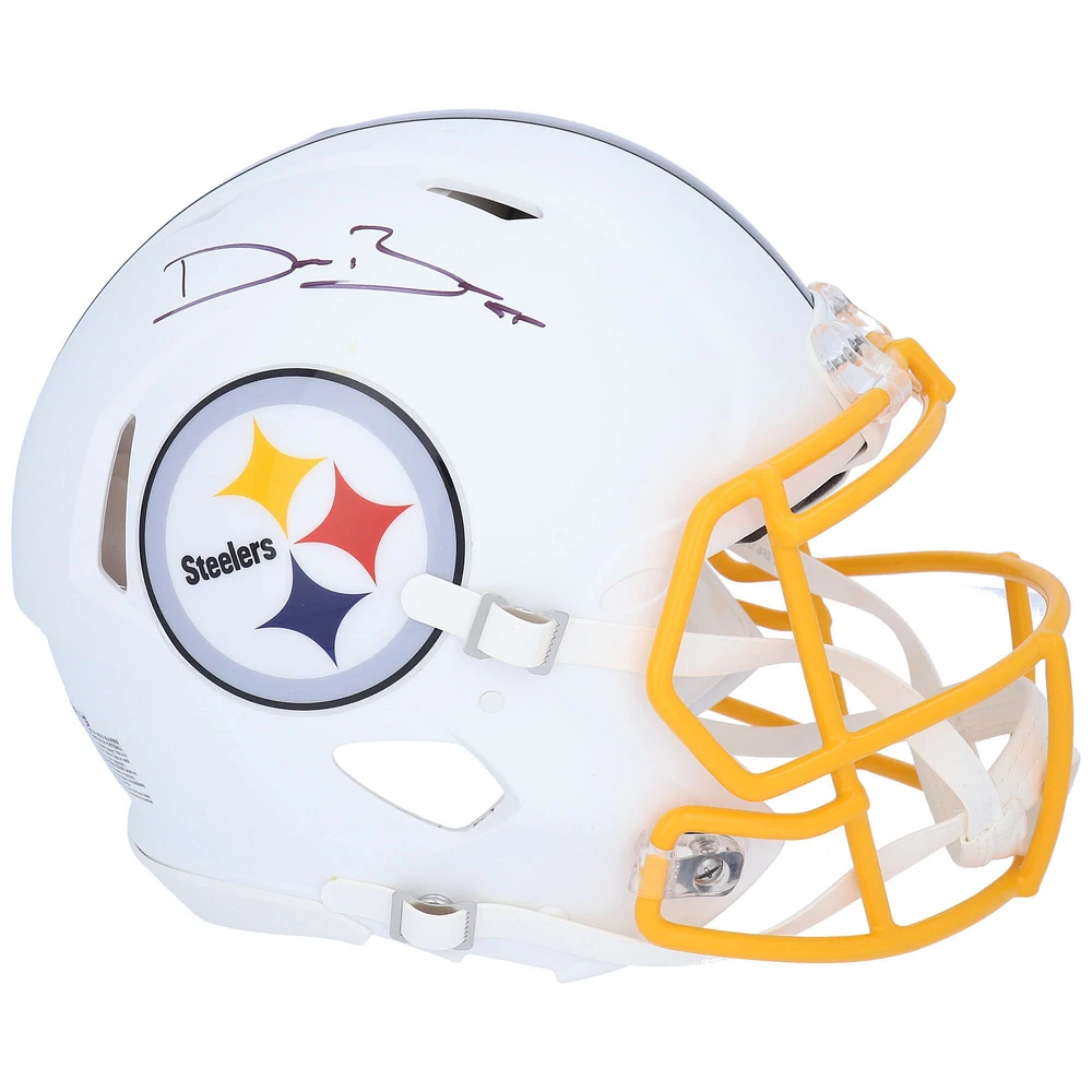 Devin Bush Pittsburgh Steelers Autographed Riddell Flat Revolution Speed Alternate Authentic Helmet