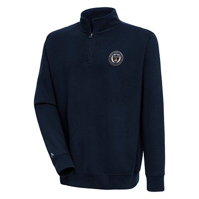 Men's Antigua Navy Philadelphia Union Victory Quarter-Zip Pullover Top