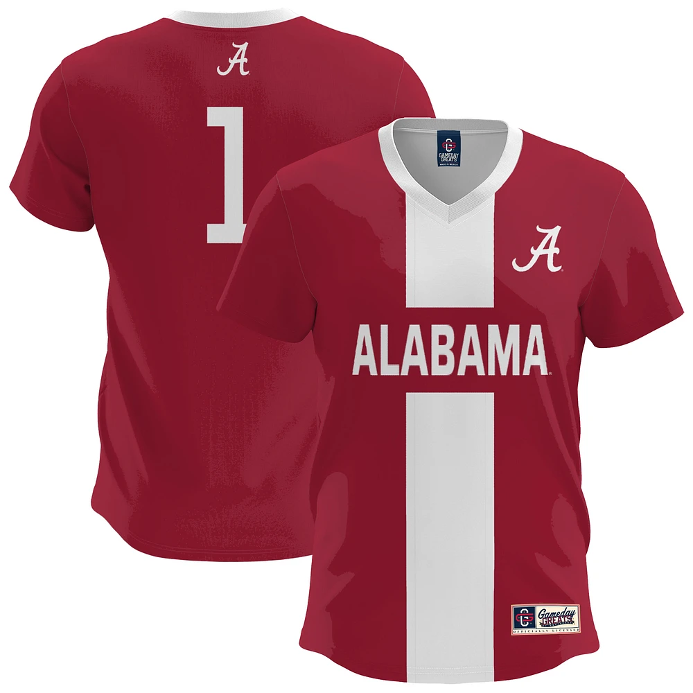 Men's GameDay Greats Crimson Alabama Tide Lightweight Soccer Fashion Jersey