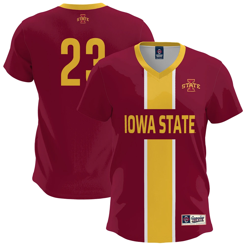 Men's GameDay Greats Cardinal Iowa State Cyclones Lightweight Soccer Fashion Jersey