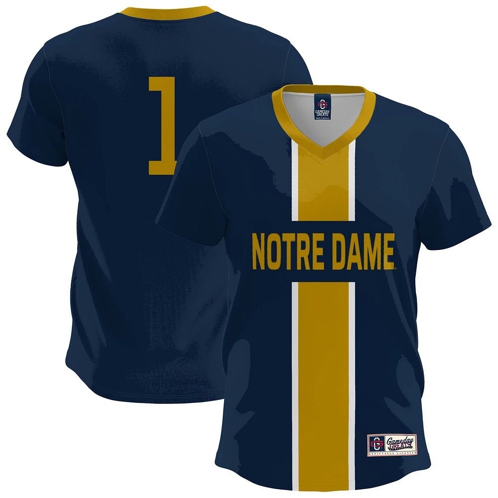 Men's GameDay Greats Navy Notre Dame Fighting Irish Lightweight Soccer Fashion Jersey