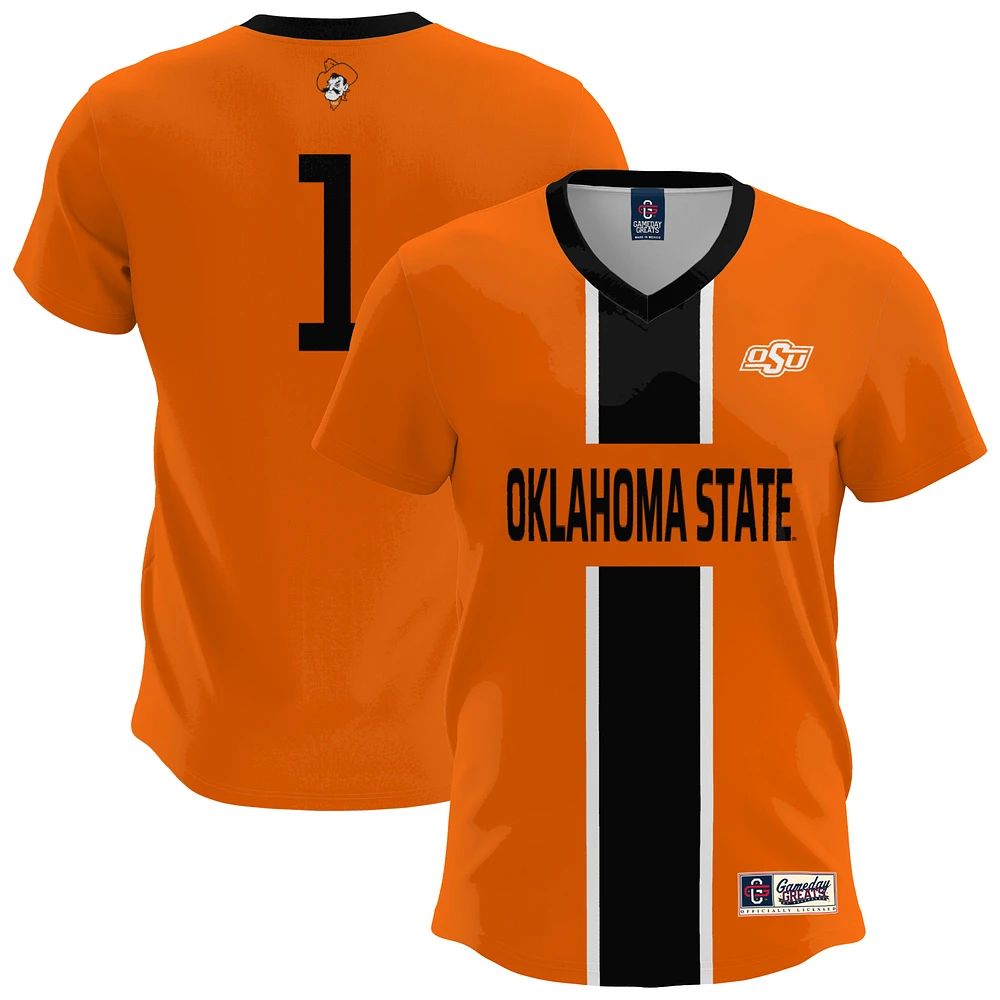 Men's GameDay Greats Orange Oklahoma State Cowboys Lightweight Soccer Fashion Jersey