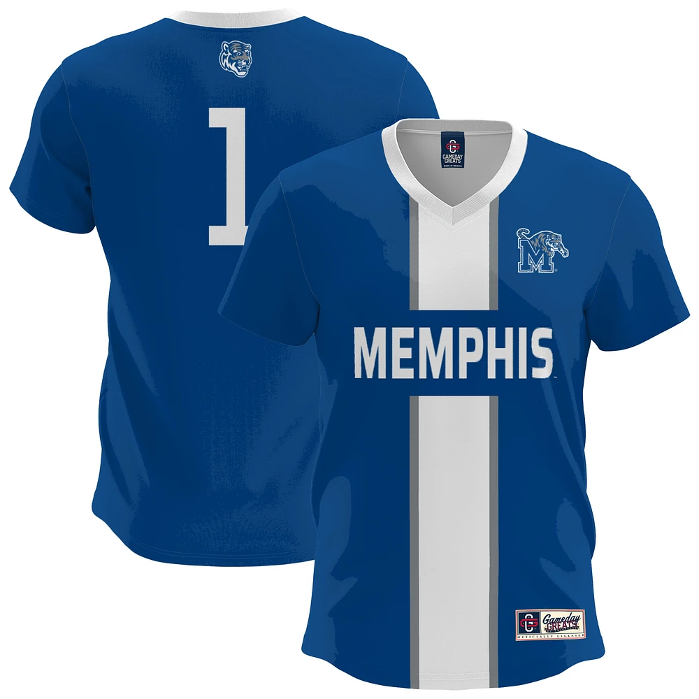 Men's GameDay Greats Royal Memphis Tigers Lightweight Soccer Fashion Jersey
