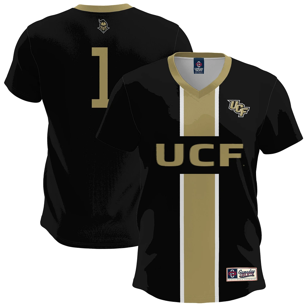 Men's GameDay Greats Black UCF Knights Lightweight Soccer Fashion Jersey