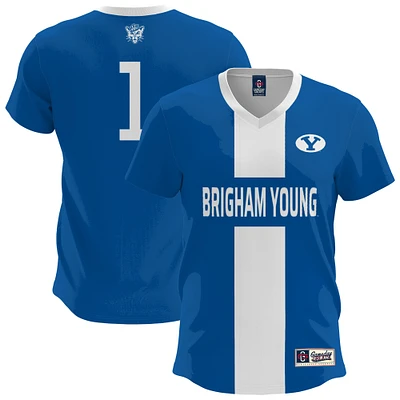 Men's GameDay Greats Royal BYU Cougars Lightweight Soccer Fashion Jersey
