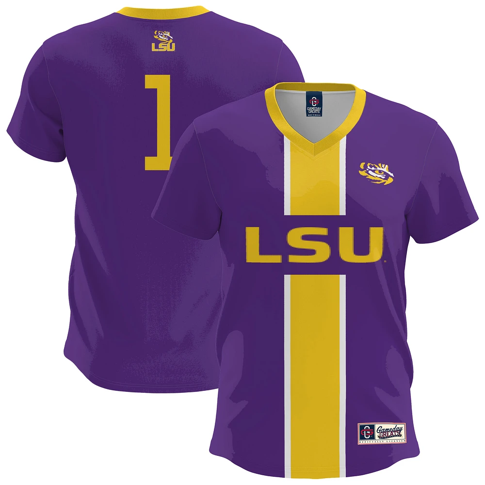 Youth GameDay Greats Purple LSU Tigers Lightweight Soccer Fashion Jersey