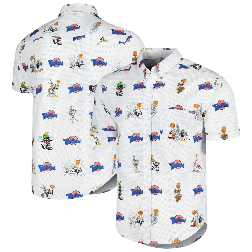 Men's RSVLTS White Space Jam Tune Jersey KUNUFLEX Button-Down Shirt
