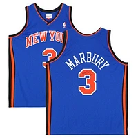 Stephon Marbury New York Knicks Autographed Royal Blue Mitchell & Ness 2005-06 Swingman Jersey