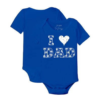 Infant Tiny Turnip Royal Kentucky Wildcats I Love Dad Bodysuit