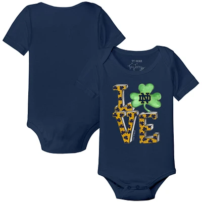 Infant Tiny Turnip Navy Notre Dame Fighting Irish Love Bodysuit