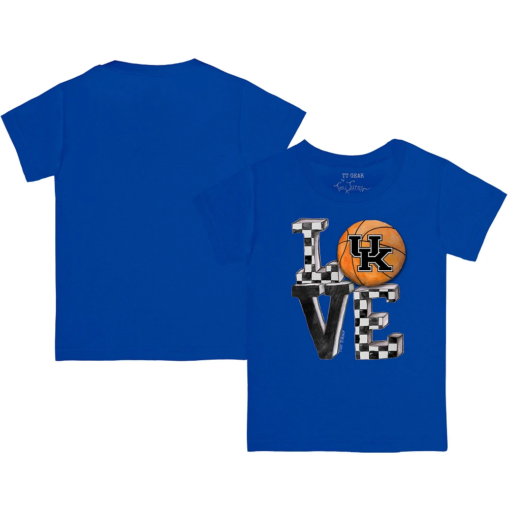 Youth Tiny Turnip Royal Kentucky Wildcats Love T-Shirt