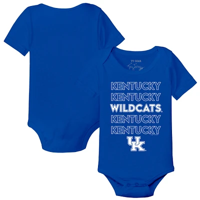 Infant Tiny Turnip Royal Kentucky Wildcats Stacked Bodysuit
