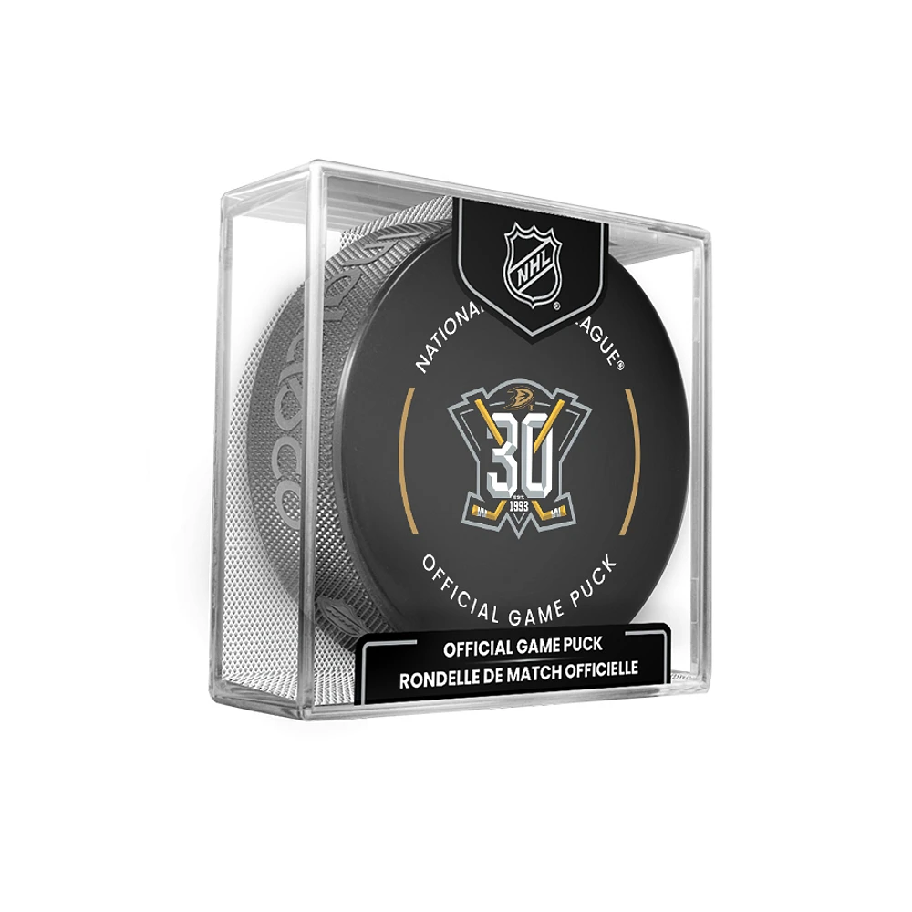Anaheim Ducks 30th Anniversary Official Game Puck