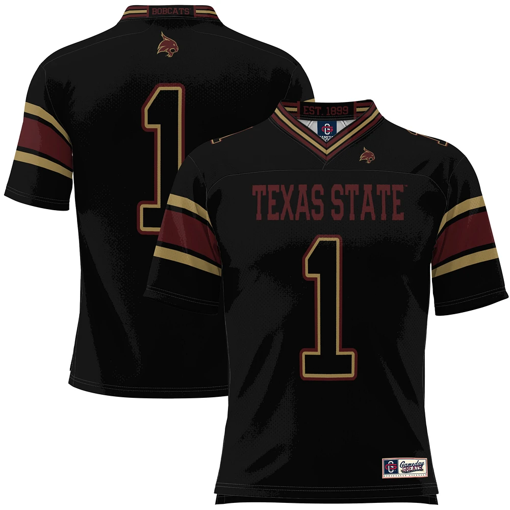 Youth GameDay Greats #1 Black Texas State Bobcats Football Jersey