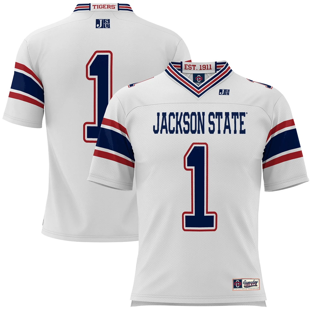Youth GameDay Greats #1 White Jackson State Tigers Football Jersey