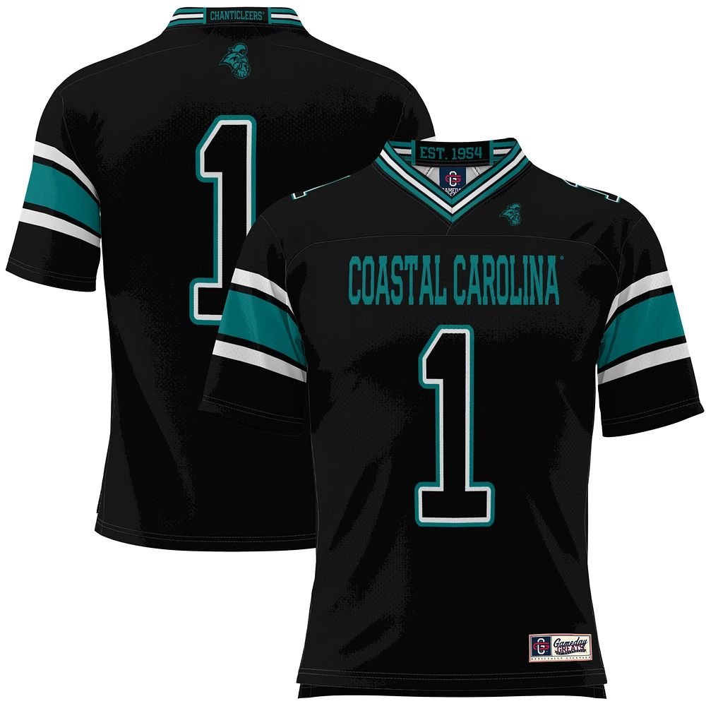 Youth GameDay Greats #1 Black Coastal Carolina Chanticleers Football Jersey