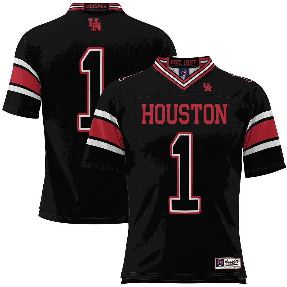 Men's GameDay Greats #1 Black Houston Cougars Football Jersey