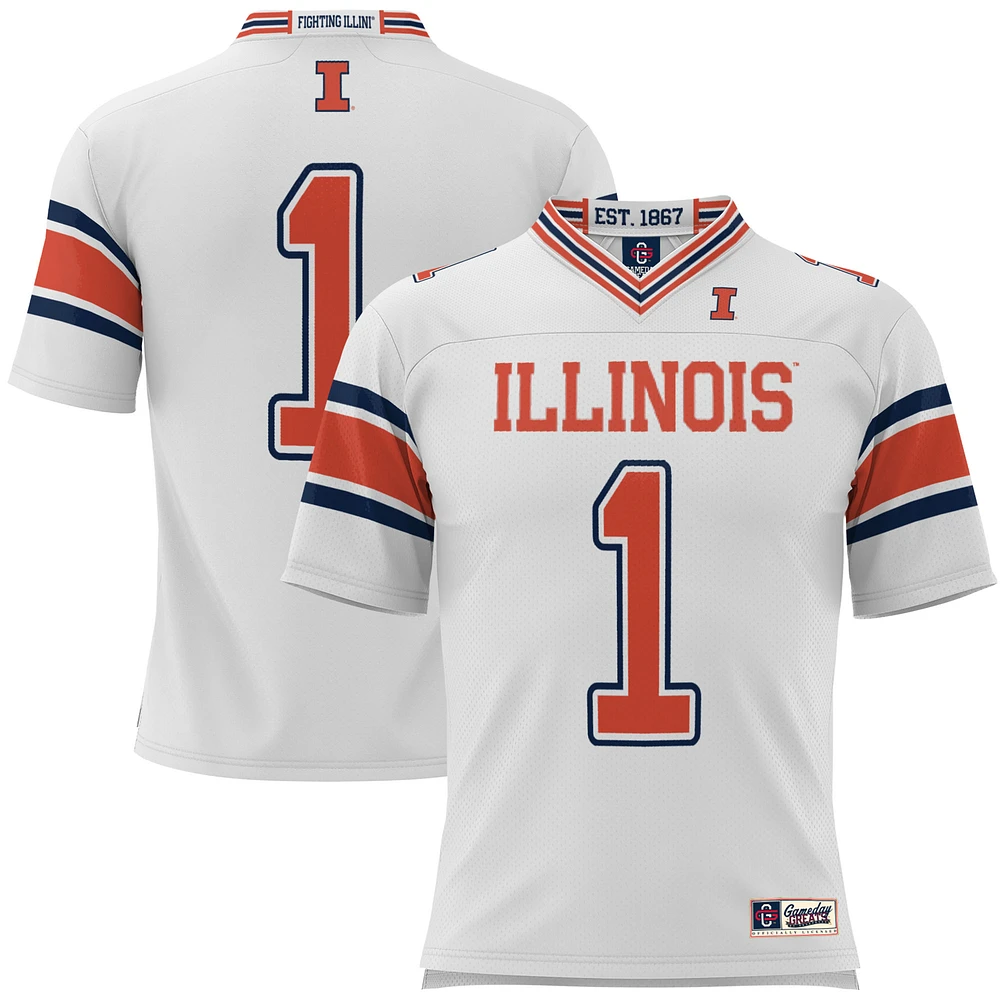 Men's GameDay Greats #1 Illinois Fighting Illini Football Jersey