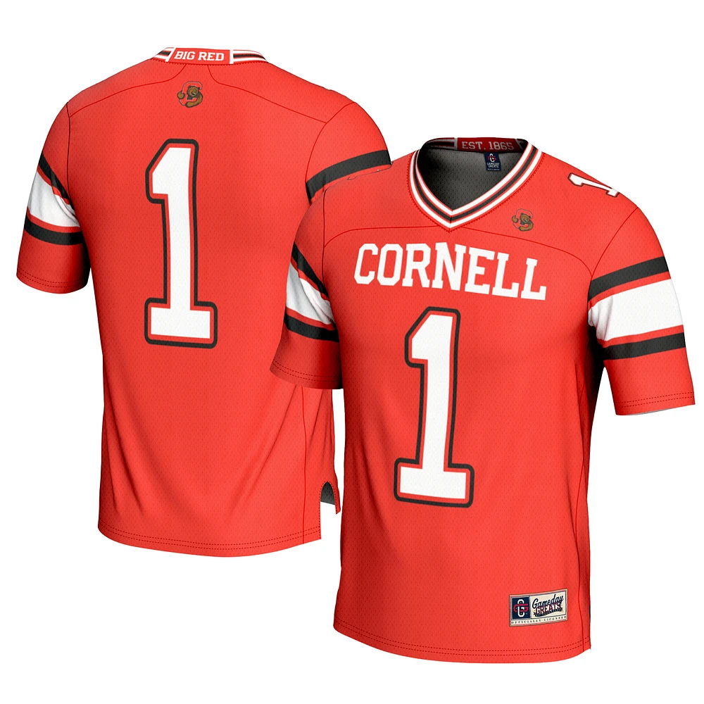 Men's GameDay Greats #1 Red Cornell Big Football Jersey