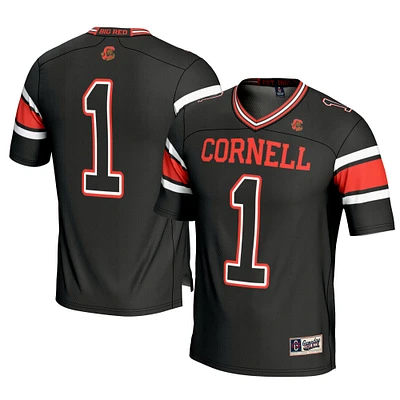 Men's GameDay Greats #1 Black Cornell Big Red Football Jersey