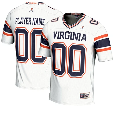 Youth GameDay Greats White Virginia Cavaliers NIL Pick-A-Player Football Jersey