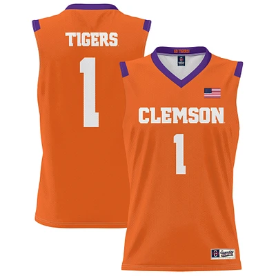 Youth GameDay Greats #1 Orange Clemson Tigers Lightweight Basketball Jersey