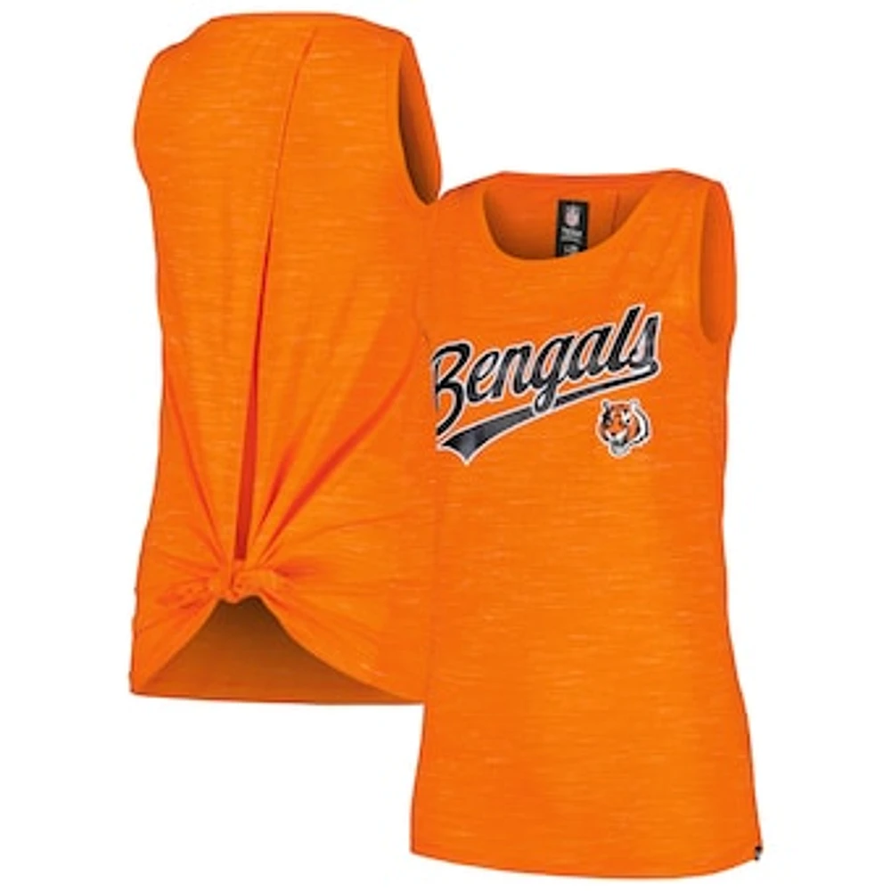 Women's New Era Orange Cincinnati Bengals Space Dye Active Tank Top