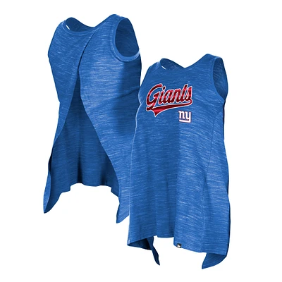 Women's New Era Royal York Giants Space Dye Active Tank Top