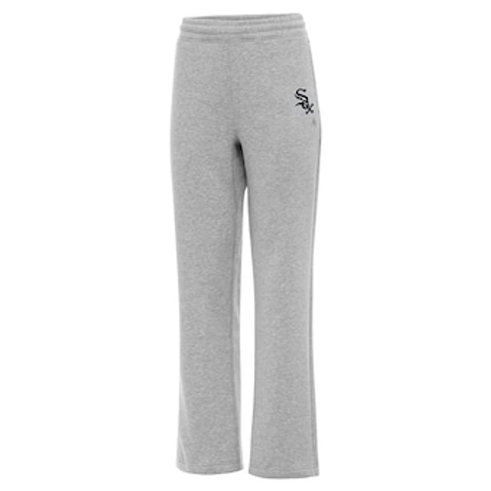 Women's Antigua Heather Gray Chicago White Sox Victory Sweatpants