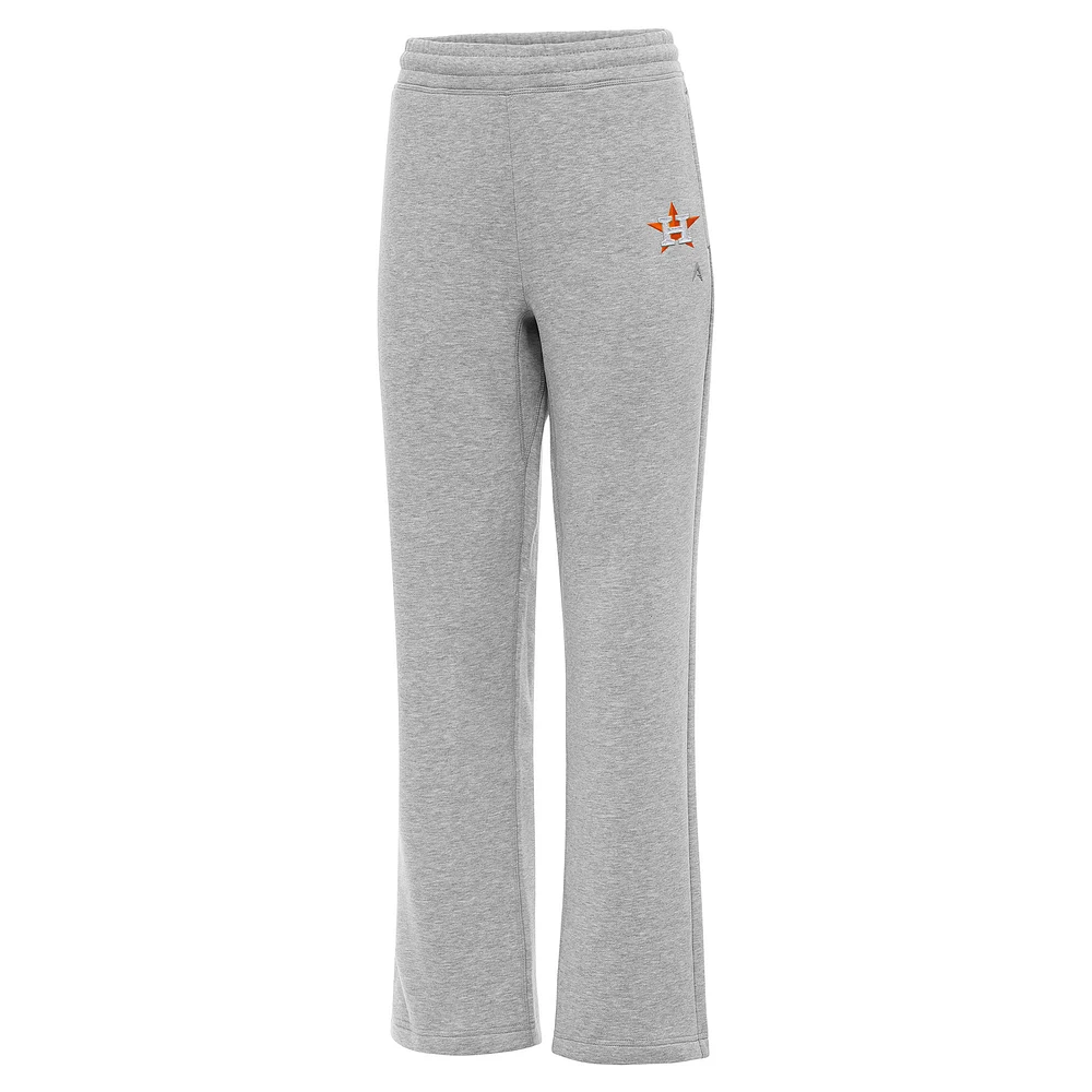 Women's Antigua Heather Gray Houston Astros Victory Sweatpants