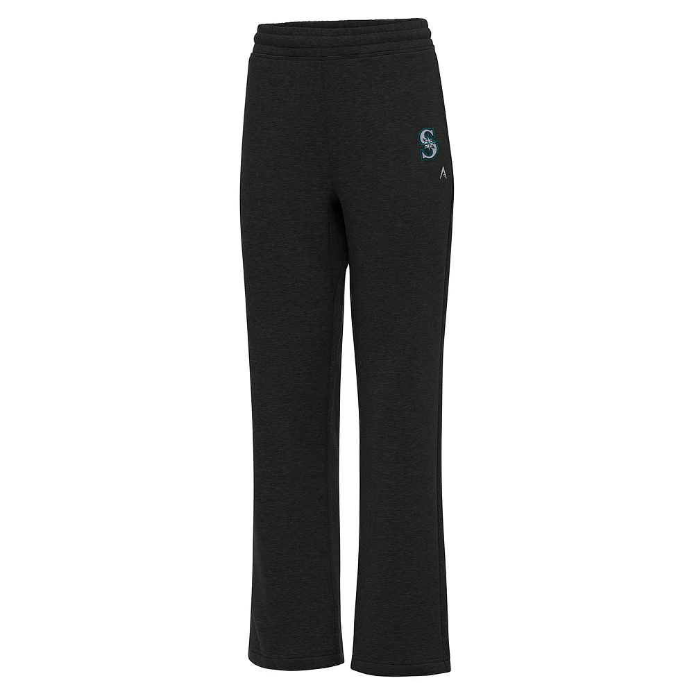 Women's Antigua Black Seattle Mariners Victory Sweatpants
