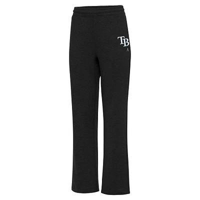 Women's Antigua Black Tampa Bay Rays Victory Sweatpants