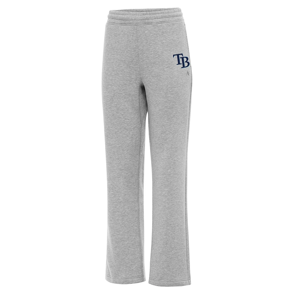 Women's Antigua Heather Gray Tampa Bay Rays Victory Sweatpants