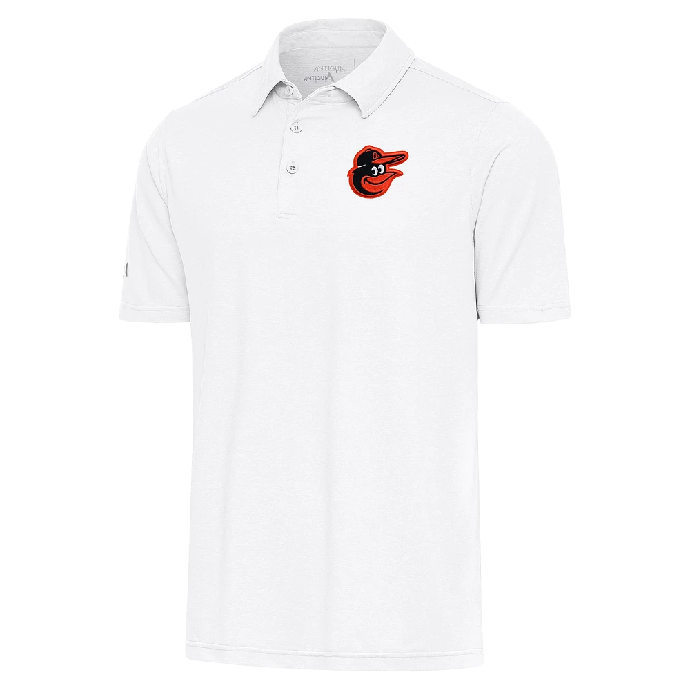 Men's Antigua White Baltimore Orioles Par Polo