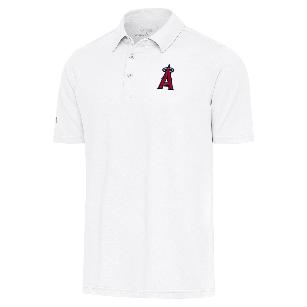 Men's Antigua White Los Angeles Angels Par Polo