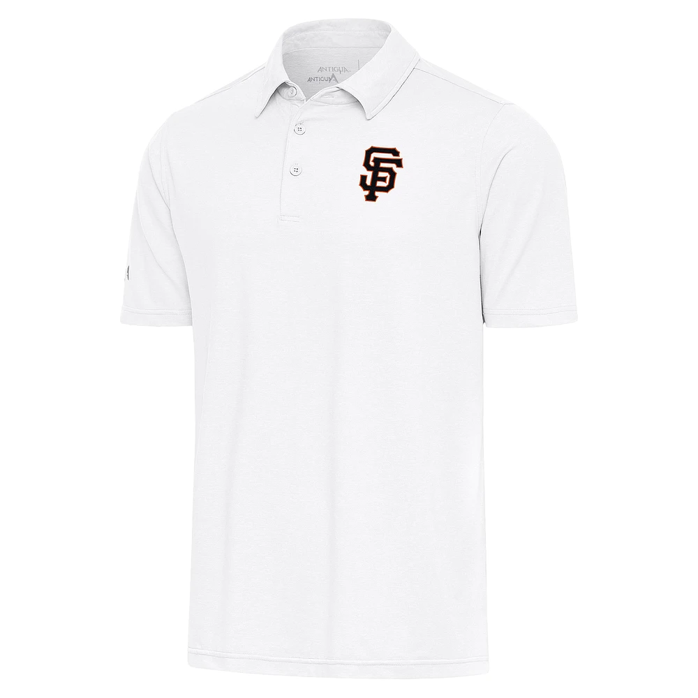 Men's Antigua White San Francisco Giants Par Polo
