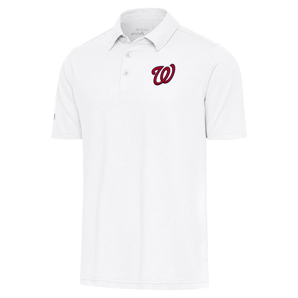 Men's Antigua White Washington Nationals Par Polo