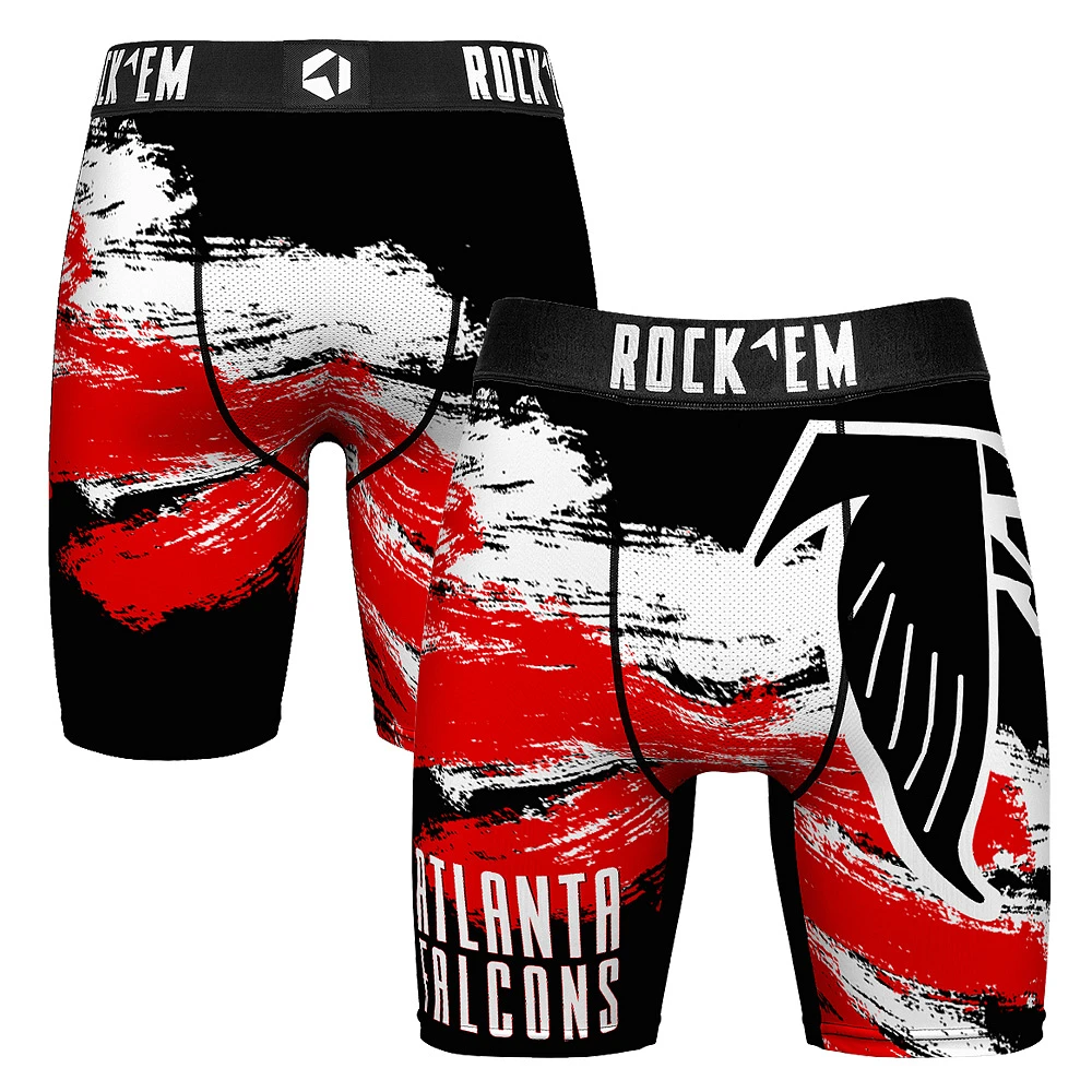 Men's Rock Em Socks Atlanta Falcons Gridiron Classic Paint Boxer Briefs