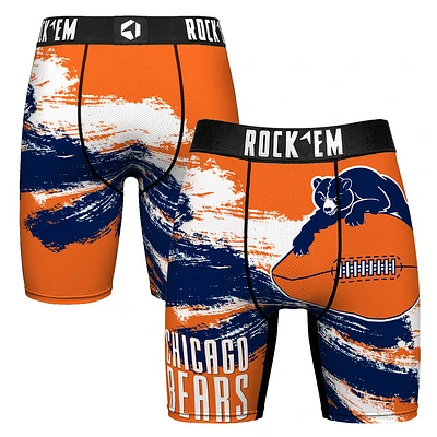 Men's Rock Em Socks Chicago Bears Gridiron Classic Paint Boxer Briefs