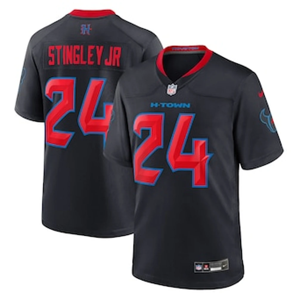 Men's Nike Derek Stingley Jr. Navy Houston Texans 2nd Alternate Game Jersey
