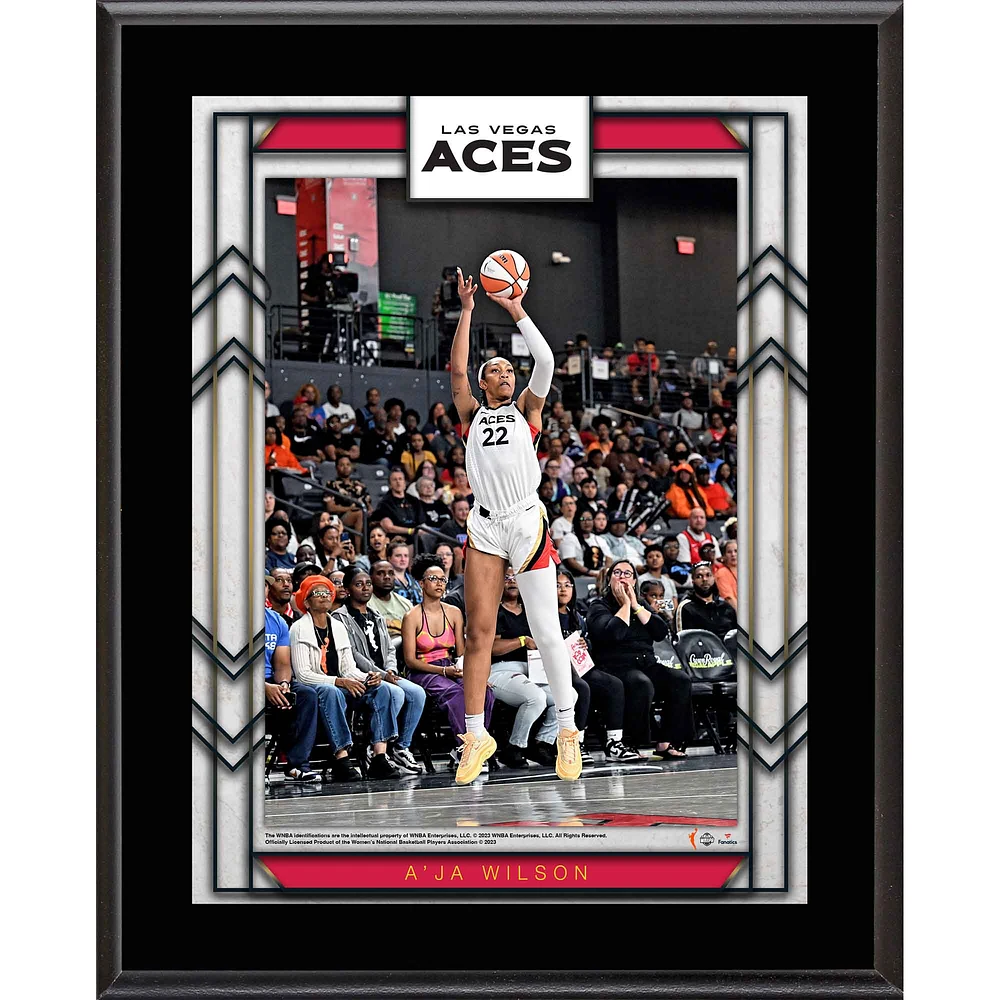 A'ja Wilson Las Vegas Aces 10.5" x 13" Sublimated Player Plaque