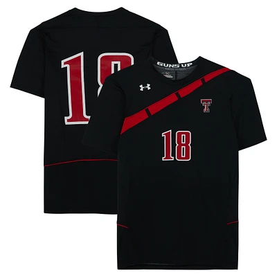 Texas Tech Red Raiders Team-Issued #18 Black Jersey from the Athletics Program