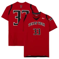 Texas Tech Red Raiders Team-Issued #33 Red Jersey from the Athletics Program