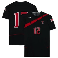 Texas Tech Red Raiders Team-Issued #12 Black Jersey from the Athletics Program